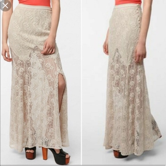 Urban Outfitters Ecote Crochet Max Skirt - Picture 2 of 5